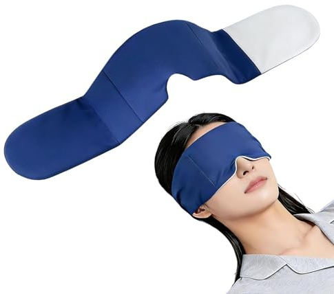 Schlaf-Augenmaske – 360 ° Abdeckung verstellbar durch Mikrodruck – Nachtmaske, blockiert das ganze Licht – für Haus, Wohnung, Schlafsaal, Büro, Reisen, Flugzeug, Camping, Ausflug