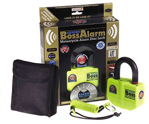 OXFORD BOSS ALARM DISC Ultra Strong Disc Lock, 14mm, Yellow