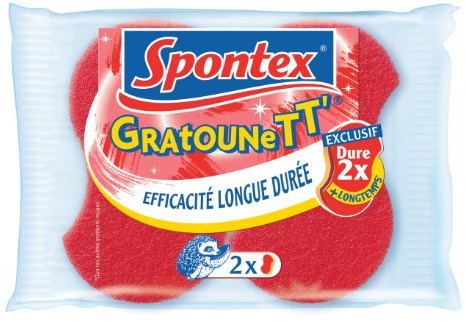 Spontex – Gratounett – – 2 confezioni da 5 spugne abrasive