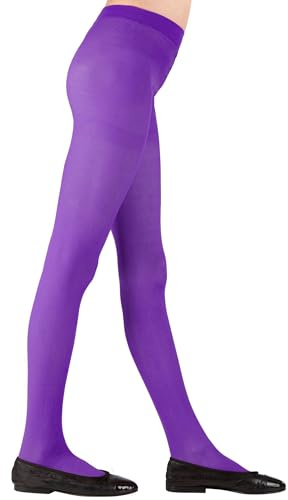 W WIDMANN MILANO Party Fashion - Kinder-Strumpfhose | 40 DEN, einfarbig, für Karneval, Mottoparty oder Alltag