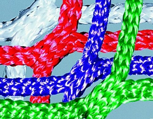 HUCK Grevinga® Fußball-Tornetz 4 mm PP, 80/150, 2-farbig (grün-weiß, 80/200 Tortiefe)