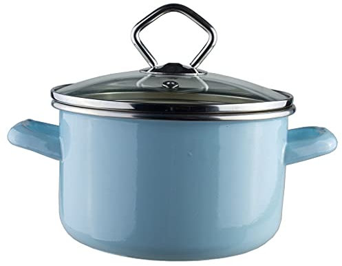 Krüger 31716PAB Sylt-Olla esmaltada, 16 cm, Color Azul