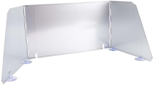 Bo-Camp – Biombo Resistente – Universal – Ajustable – Acero, Plata