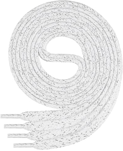 Di Ficchiano Schnürsenkel flach Baumwolle 7 mm 45-200cm | Ersatz-Schuhbänder, shoelaces & Schuhriemen für Sneaker, Halbschuhe, Fußballschuhe, Turnschuhe