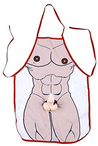 WOVELOT Novelty Mens Cooking Dinner Party BBQ Funny Aprons Sexy Kitchen Gift
