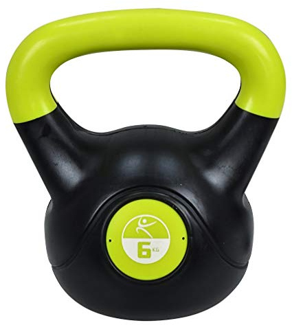 LIFEFIT Vinyl-Kettlebells Vinyl-Kettlebells, schwarz, 6 kg, F-VIN-KETT06