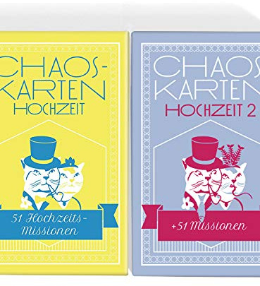 Chaoskarten Hochzeitsspiel – Editionen 1 + 2 = 102 Missionen