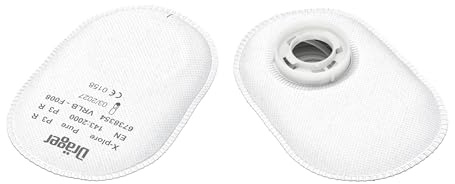 Dräger X-plore Bajonett Partikel-Filter Pure P3 für Aerosole/Partikel | 3 Paar - Ersatzfilter für Voll- und Halbmasken X-plore 3300, 3500 und 5500