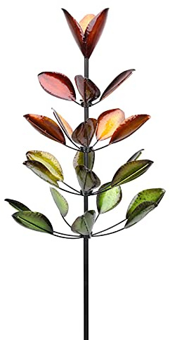 Large Metal Garden Wind Spinner - Kinetic Sculptures 5 FT Windmills Outdoor Metal Wind Spinners for Yard and Garden Wind Spinner Green Tree