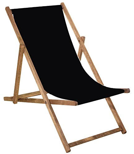 SPRINGOS Liegestuhl Gartenliege Klappstuhl aus Holz imprägniert klappbar Relaxliege Campingstuhl Strandstuhl Buchenholz