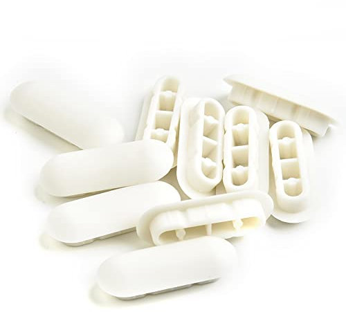 WC-Sitz-Deckel-Puffer, 10 Stück, WC-Deckel-Sitz-Puffer-Set, Zubehör, WC-Sitz-Puffer-Set, weiße Stoßstange für Badezimmer, WC-Sitz (Sitzkissen)