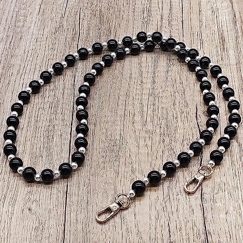 HAOBIN Perlen Taschekette Taschengurt Taschen Kette Tasche Kette 100 Cm Taschenkette Perle Ersatz Kettenriemen Taschenketten Ersetzen Sie Die Taschenkette FüR Diy-Dekoration,Brieftasche,Handtasche