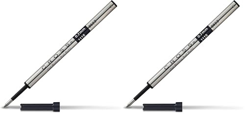 Cross 8523 Rollerball Mine (Gel-Tinte, dokumentenecht) schwarz (Packung mit 2)