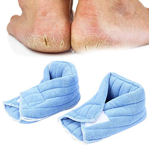 2 Protectores de Talón, Soporte Antiescaras para el Talón del Pie, Protectores de Talón, Cubierta Cálida para Tobillo de Pie para Cuidado de Enfermería en Cama de Ancianos