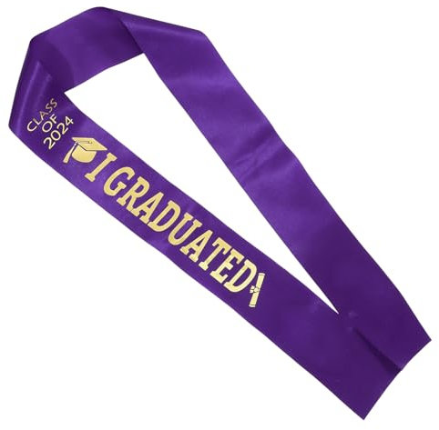 Luxshiny Graduationsschärpe Aus Satin Dekorative Abschlussfeier-schärpe Für Fotos Und Feierlichkeiten Vielseitig Einsetzbar Stilvolles Accessoire Für Unvergessliche Momente