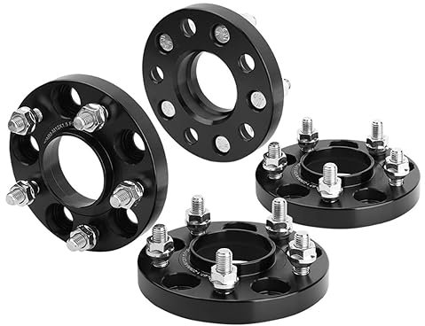 FREEZER Wheel Spacers 4 Stück 5 X 4,5 Spurverbreiterungen 5 Laschen 20 Mm Nabenbohrung 67,1 Mm Mit 12 X 1,5 Stehbolzen Für Mazda 3 5 6 Nabenzentrische Distanzscheibe