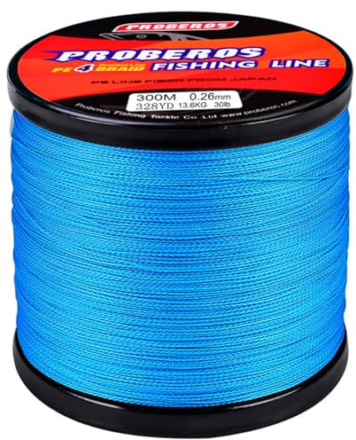 300M PE Geflochtene Angelschnur mit starker 4-Fach Flechtung Angelschnur Geflochten Flexibel Fishing Line, Angelsehne, Angel Schnur PE Geflecht Fischdraht