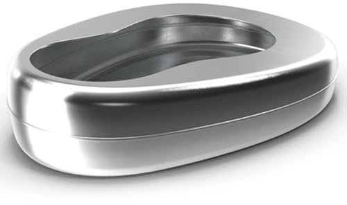 AQUASHIELDING Bettpfanne aus Edelstahl mit Deckel, Feste, Dicke, stabile Bettpfanne, strapazierfähig, glatt konturiert, für die Körperpflege männlich-weiblicher, bettlägeriger Patienten