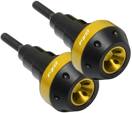 HZBHD Sturzschutz Motorrad-Sturzpad-Schutzrahmen-Schieber, Sturzschutz, Verkleidungsschutz Für Yamaha FZ-1 FZ-6 FZ-8 FZ1 FZ6 FZ8 FZ 1 6 8 Crashschutz(Gold,X-3)
