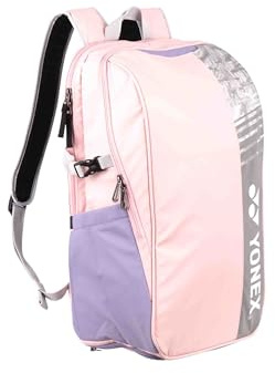 YONEX Club Rucksack 52512 – Badminton-, Tennis- und Sportrucksack | Mit Schläger-, Haupt- & Schuhfach | Seitentasche für Wasserflasche | In Mehreren Farben (Pink)