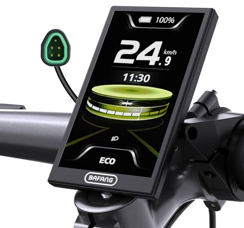 BAFANG Écran de vélo électrique DPC010 - Affichage du protocole Can | pour BBS01B BBS02B M225 M625 - Moteur central avec port de charge de type C pour kit de conversion de vélo électrique