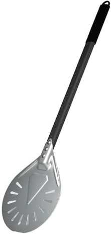 PPQIRU Pelle à Pizza Pelle à Pizza perforée à Long Manche de 7/8/ 9 Pouces, Pelle à Pizza en Aluminium, Petit Outil à Pizza pour La Cuisson(9 inch Long Handle)