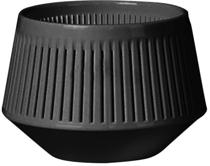 Orchideentöpfe, zweilagiger atmungsaktiver Orchideen-Pflanzgefäß, Wurzelkontrolle, 15,7 x 13 x 11 cm, ideal für die Umpflanzung, Phalaenopsis, afrikanische Veilchen, lebende Pflanzenpflege, Schwarz