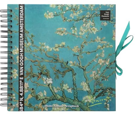 Grupo Erik Scrapbook Album Van Gogh Museum Fotoalbum zum Einkleben 26 x 26 cm 40 Seiten Fotoalbum zum Selbstgestalten Weiße Seiten Photo Album