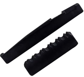 Gitarrensattel und Stegsattel Schwarz Gl703 aus Kunststoff | Ersatz Stegsattel und Sattel, für Gitarre, Leicht zu Schneiden, Verbessert den Klang
