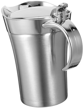 Ipetboom Saucière Thermique Acier Inoxydable Double Paroi Isolée Pichet à Sauce Robuste et Anti-goutte pour Dîners Familiaux et Occasions Spéciales