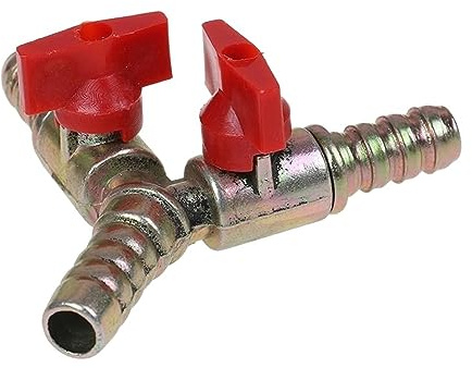 Y Type Ball Valve 3 Way Shut Off with Clamp Fitting Hose Barb Fuel Gas 8MM