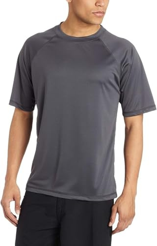 Kanu Surf Men’s Swim Shirt with Short Sleeves – UPF 50+ Rash Guard for Men with Quick-Dry Fabric (4X)