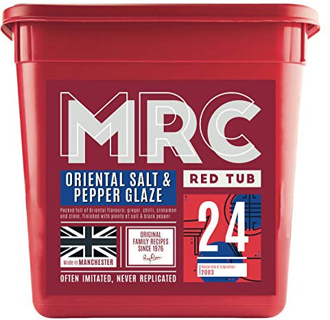 MRC Oriental Salt & Pepper Glaze 2.5kg – Professional Salt & Pepper Pork, Beef or Chicken Seasoning – Spicy & Aromatic Bulk Marinade – Free from MSG, Preservatives & Additives – Made in Manchester