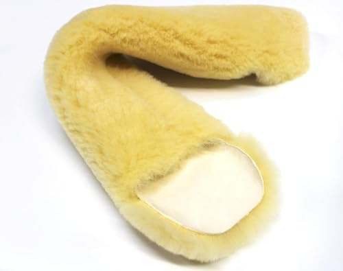 Förster-Fellnest Qualitäts Lammfell als Gurtschoner, Bauchgurtschoner, Sattelgurtschoner Fell |Schnallen vom Sattelgurt bleiben frei !