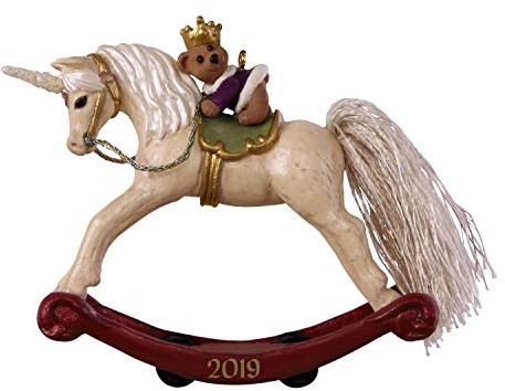Hallmark Keepsake Christmas Ornament 2019 Year Dated, A Pony for Christmas Unicorn Rocking Horse (1599QXR9057)