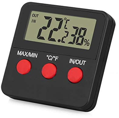 Thermomètre/hygromètre numérique avec sonde à distance pour intérieur et extérieur