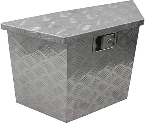 Deichselbox Staukiste V Deichsel Alu Box Riffelblech PKW Anhänger Wohnwagen Raute klein