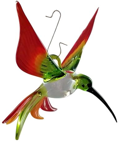 Hängevogel, Kolibri (transp.-grün-gelb-rot)