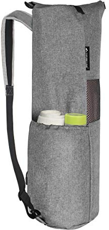 Explore Land Oxford Yogamatten-Tasche mit atmungsaktivem Netzfenster und großer Tasche (passend für 1/4 Zoll Yogamatte, grau)