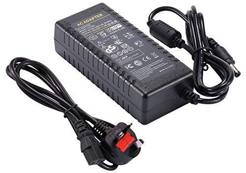 12V 4A Power Supply, AC Adapter 100-240V 50-60hz 12V 48W Power Adapter Transformer Charger 5.5x2.5mm DC Jack for CCTV Camera LED Light Strip