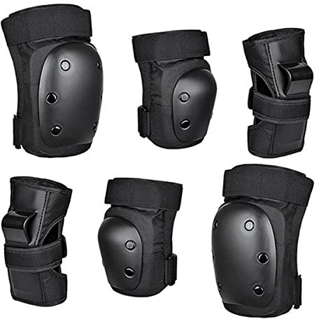 ETOPARS Erwachsene Kinder Schutzausrüstung Set Knie Ellenbogenschoner mit Handgelenkschonern für Skateboarding Inline Rollerskating Rollerblading Roller Radfahren Fahrrad