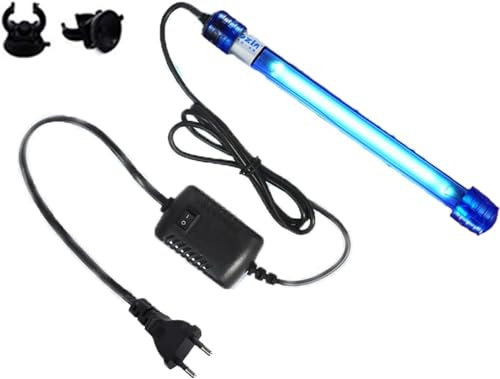 Lampada UV per acquario, per sterilizzazione UV, per filtri e laghetti | Alghe trasparenti, acqua verde, sterilizzatore UV per cucina, cuccia per cani, lampada UV per laghetto e piscina