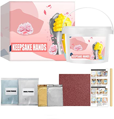 Yajimsa Kit De Moulage Main Art | Kits De Moulage Et D'Empreintes 3D pour Adulte Et Bébé | Kit Moulage Main Couple Platre pour Moulage Main Moule Main Kit De Moulage 3D Famille