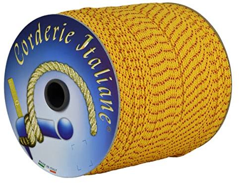 Corderie Italiane 006074953 Cordino edilizia extra giallo 1 mm - 50 mt
