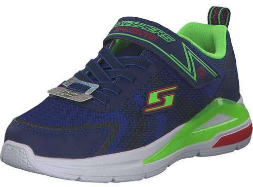 Skechers Pojke 401660l Nvlm sneakers, Navy Textile Lime Red Trim, 31 EU