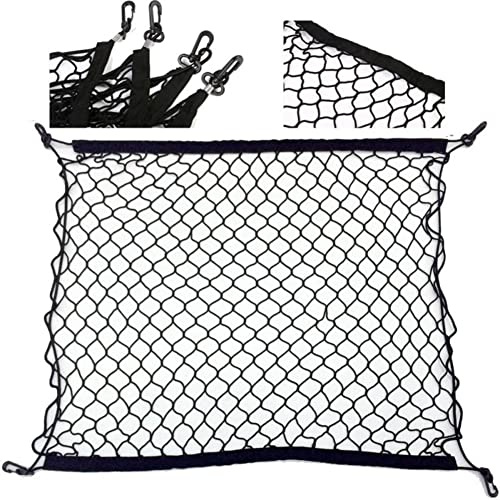 70cm x70cm Car Net,4 Hooks Car Trunk Cargo Net Mesh Storage Organizer,For Tesla model 3 2016-2021