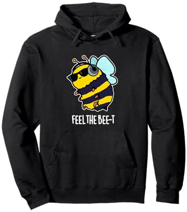 Feel The Bee-t Lustiges Bienen-Wortspiel Pullover Hoodie