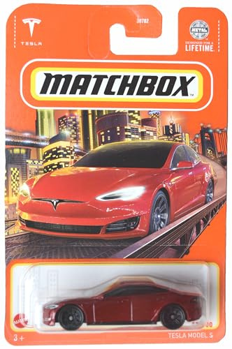 Matchbox Tesla Model S, rot 89/100, HVL42