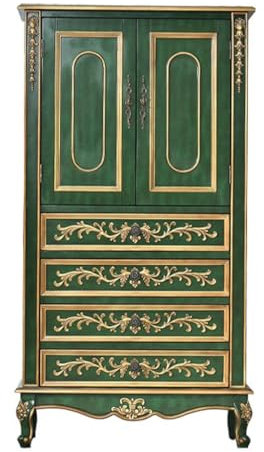 EINES Sideboard-Buffetschrank Home Country Esszimmer Sideboard an der Wand Massivholz Retro Alte Küchenschrank Wohnzimmer Lagerung Küchenbuffet-Aufbewahrungsschrank