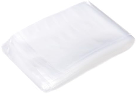 PATIKIL 200 Pcs Sacs Plastiques Poly Ouverts Plats Transparents 4x12 Pouces 1.6 Mil Sacs d'Emballage pour Aliments, Maison, Objets de Collection, Pâte à Pain, Pâte